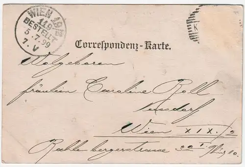 Gruss aus Karlsbad Birldenfprung.?? // jahr 1899