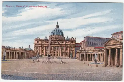 Roma - Piazza di S. Pietro e Vaticano.