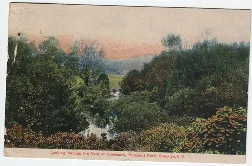 Looking through the Vale of Cashmere, Prospect Park, Brooklyn, N.Y. jahr 1910