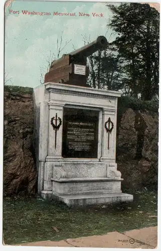 Fort Washington Memorial, New York.