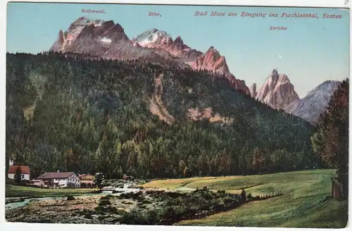 Rothwand, Elfer, Bad Moos am Eingang ins Fischleintal, Sexten. Zwölfer.