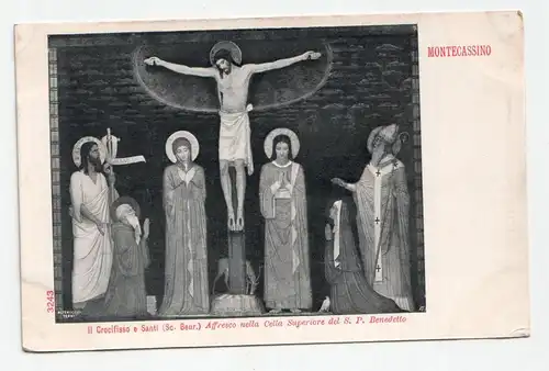 MonteCassino. II Crocifisso e Santi.