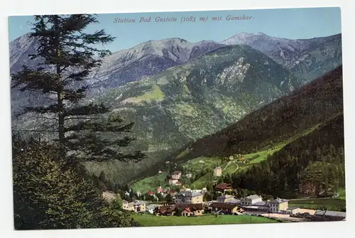 Station Bad Gastein (1083 m) mit Gamskar.