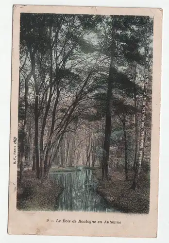 Le Bois de Boulogne en Automne. jahr 1908