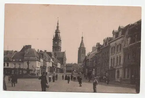 Le Cateau. Blick zum Kaiser-Wilhelm-Platz.