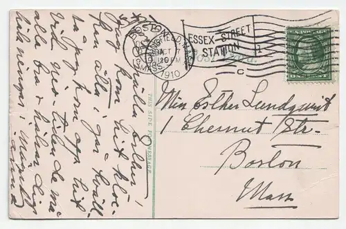 Road in Forest Park, Springfield, Mass. Year 1910