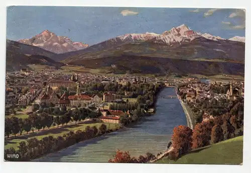 Innsbruck von der Weiherburg (gegen Süden) jahr 1921