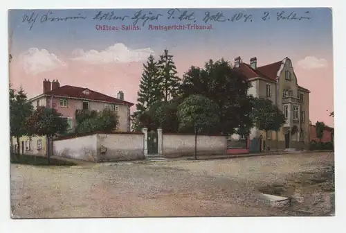Chateau-Salins. Amtsgericht-Tribunal jahr 1918 // feldpost