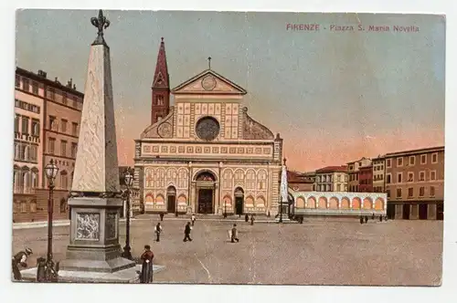 Firenze - Piazza S. Maria Novella jahr 1909