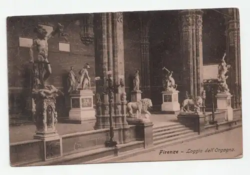 Firenze - Loggia dell Orgagna. jahr 1908