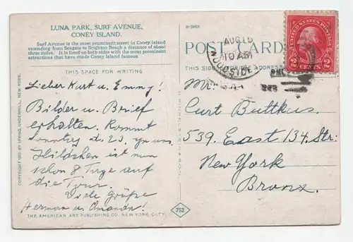 Luna Park, Surf Avenue, Coney Island, N. Y. year 1910