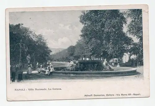 Napoli - Villa Nazionale. La fontana.