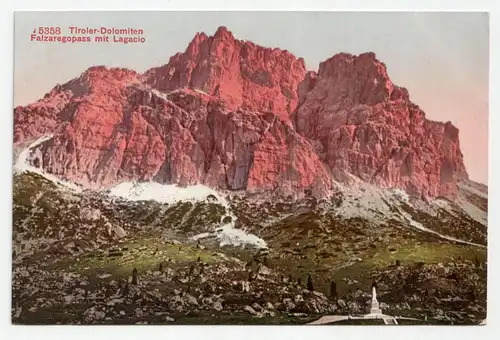 Tiroler - Dolomiten. Falzaregopass mit Lagacio. jahr 1910