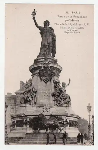 Paris. Statue de la Republique par Morice.