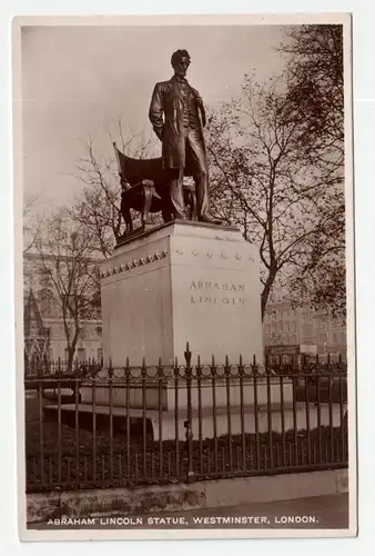 Abraham Lincoln Statue, Westminster, London.