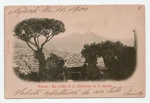 Naples - Du jardin de la Chartreuse de S. Martin. jahr 1900