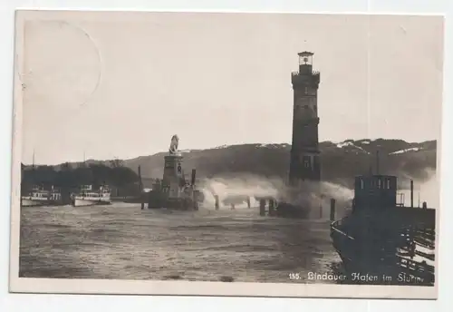 Lindauer Hafen im Sturm