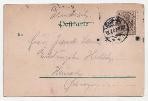 Triberg. Wasserfälle. jahr 1907