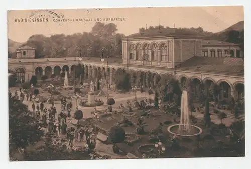 Bad Kissingen. Conversationssaal und Kurgarten. jahr 1913