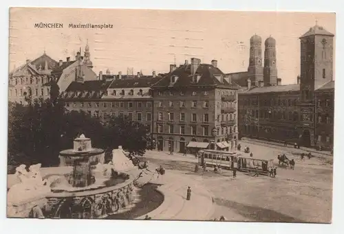 München. Maximiliansplatz. jahr 1911