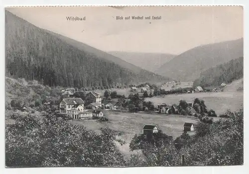 Wildbad. Blick auf Windhof und Enztal.