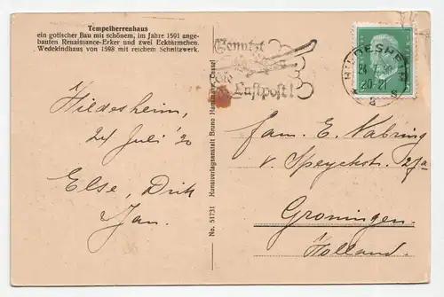 Hildesheim. Tempelherrenhaus u. Wedekind