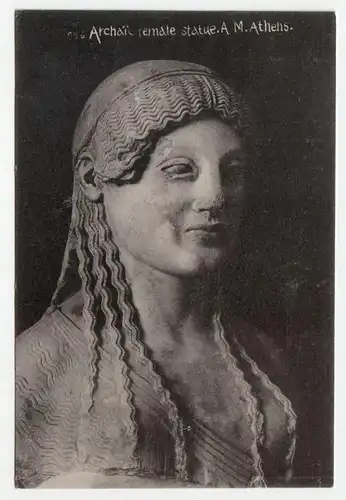 Archaic female statue A.M.Athens.