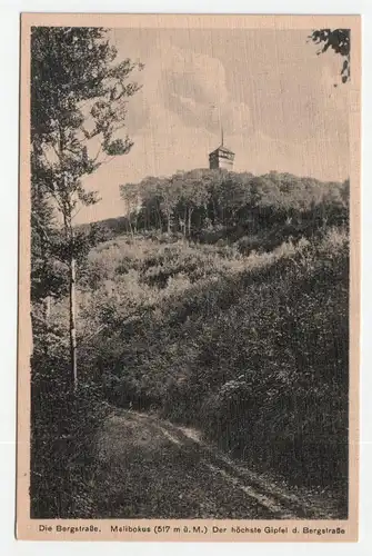 Die Bergstraße. Melibokus (517 m ü. M.) Der höchste Gipfel d. Bergstraße