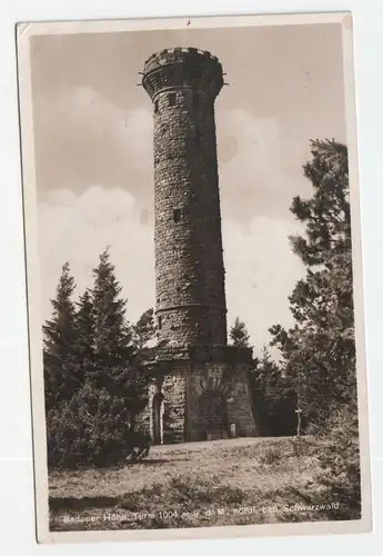 Badener Höhe, Turm 1004 m ü. d. M., nöral bad. Schwarzwald