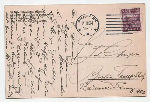 Prague. The Old-Town-Square.