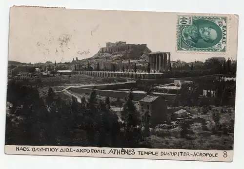 Athenes. Temple Du Jupiter-Acropole