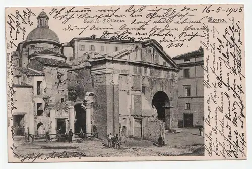 Portico d Ottavia. Roma. jahr 1905