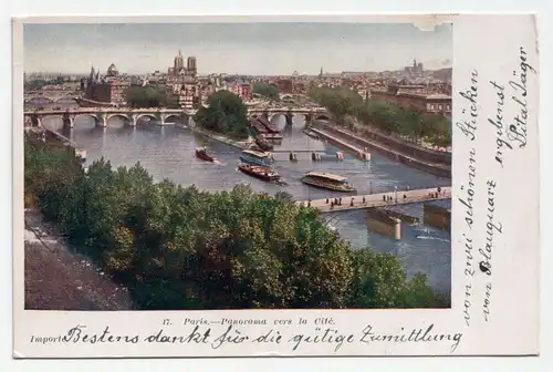 Paris. - Panorama vers la Cite.