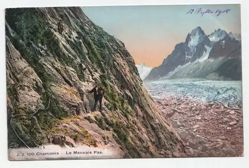 Chamonix - Le Mauvais Pas. jahr 1908
