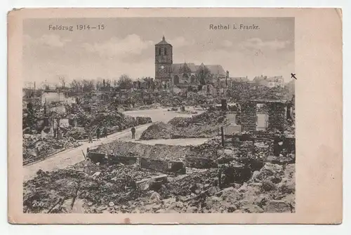 Feldzug 1914-15. Rethel i. Frankr.