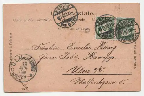 Zürich. jahr 1900