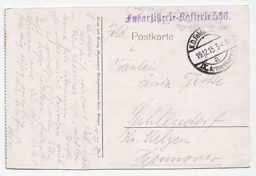 Soissons - Panorama. jahr 1915 // Feldpost