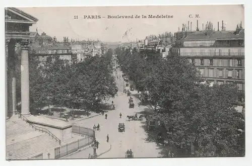 Paris - Boulevard de la Madeleine. jahr 1905