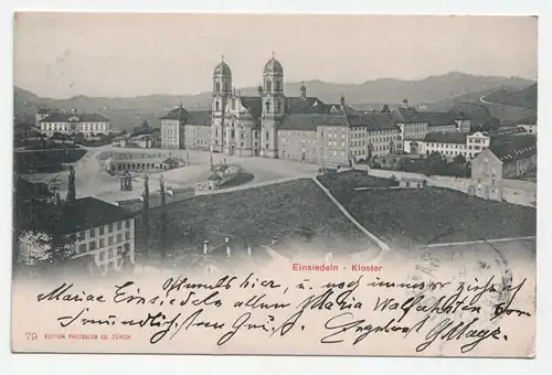 Einsiedeln - Kloster. jahr 1901