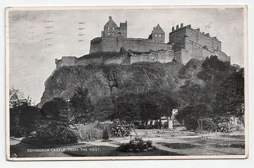 Edinburgh Castle From The West.