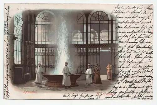 Sprudel. Karlsbad. jahr 1909