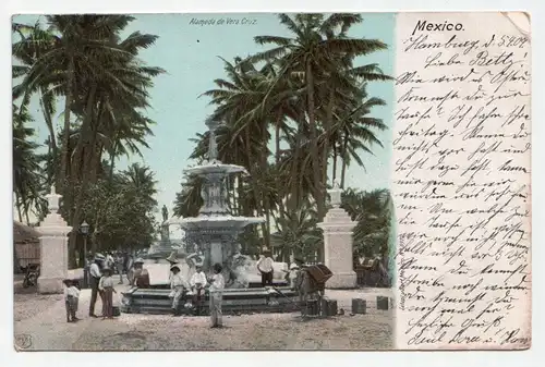Mexico. Alameda de Vera Cruz. jahr 1909