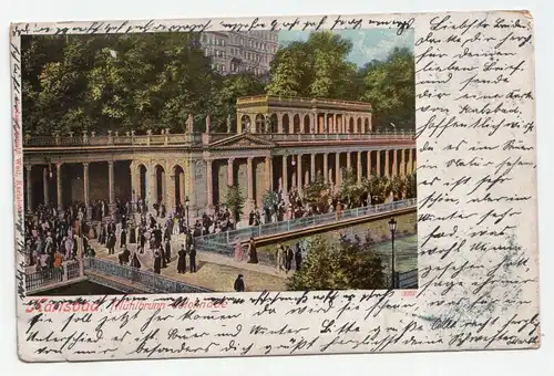 Karlsbad. Mühlbrunn Mlonnade. jahr 1904