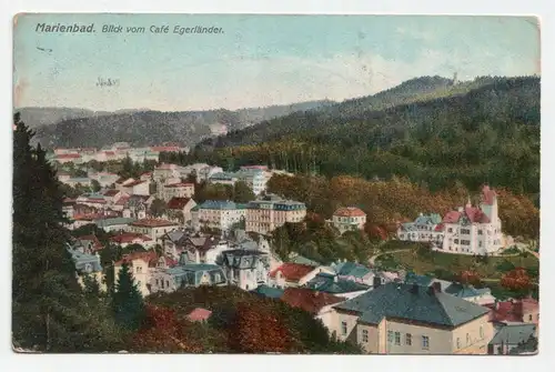 Marienbad. Blick vom Cafe Egerländer. jahr 1911
