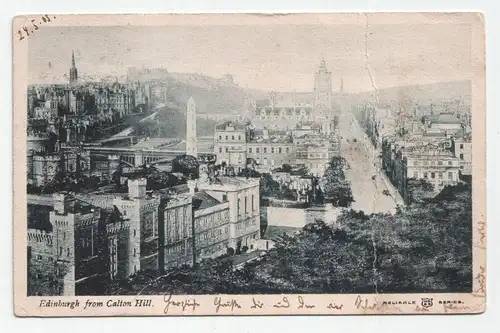 Edinburgh from Calton Hill. jahr 1905