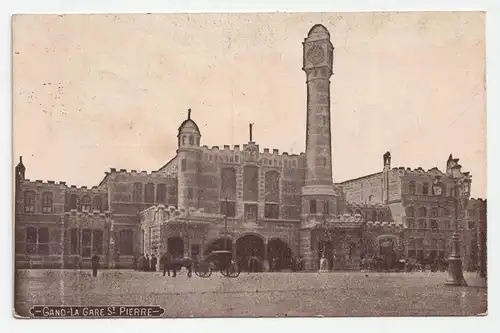 Gand - La Gare St. Pierre. jahr 1917 // Feldpost