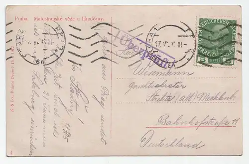 Praha. Malostranske veze a Hradcany.