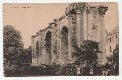 Reims. Porte Mars. jahr 1917 // Feldpost
