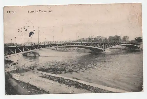 Liege. Pont de Commerce. jahr 1914