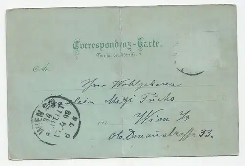 Gruss aus Mahr. Ostrau. jahr 1899